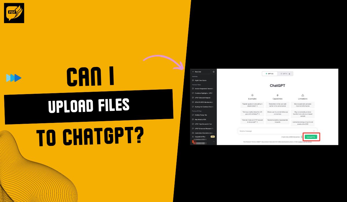 Can I upload files to Chat GPT?