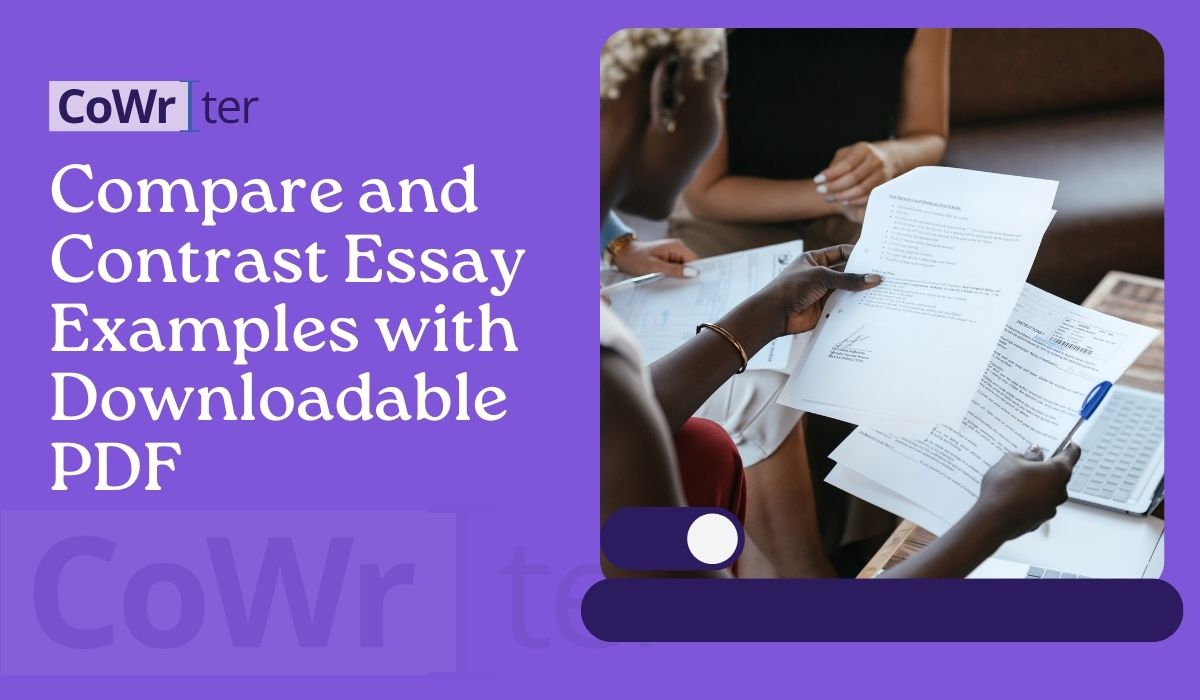 Compare and Contrast Essay Examples with Downloadable PDF