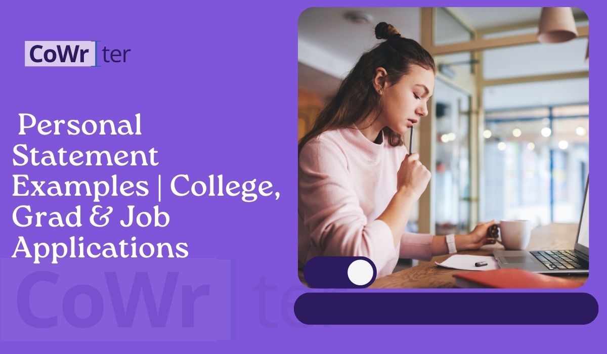 Personal Statement Examples | College, Grad & Job Applications