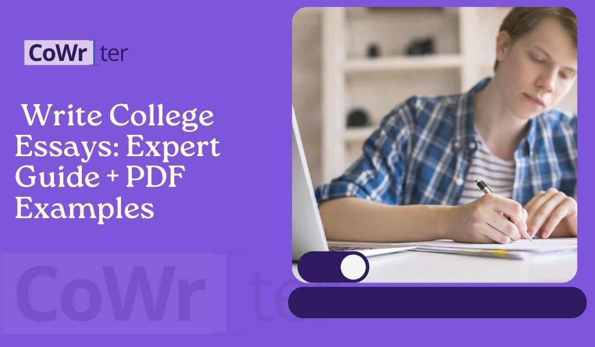 Write College Essays: Expert Guide + PDF Examples