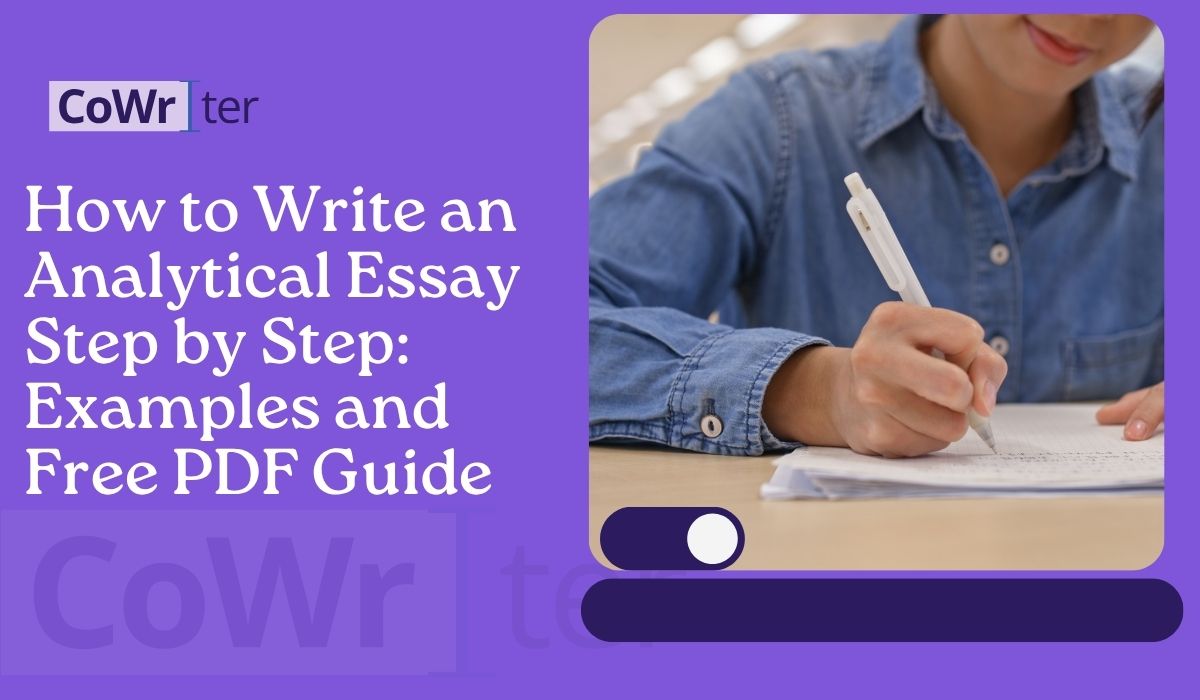 How to Write an Analytical Essay Step by Step: Examples and Free PDF Guide
