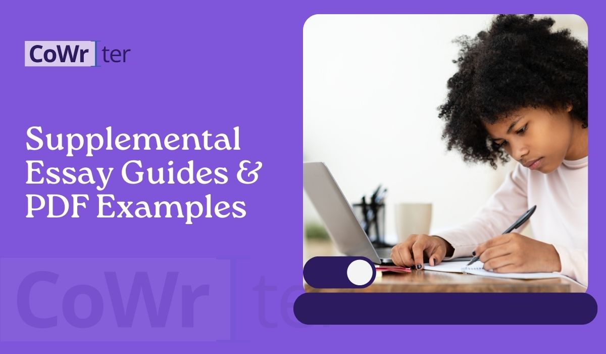 Supplemental Essay Guides & PDF Examples for College Success