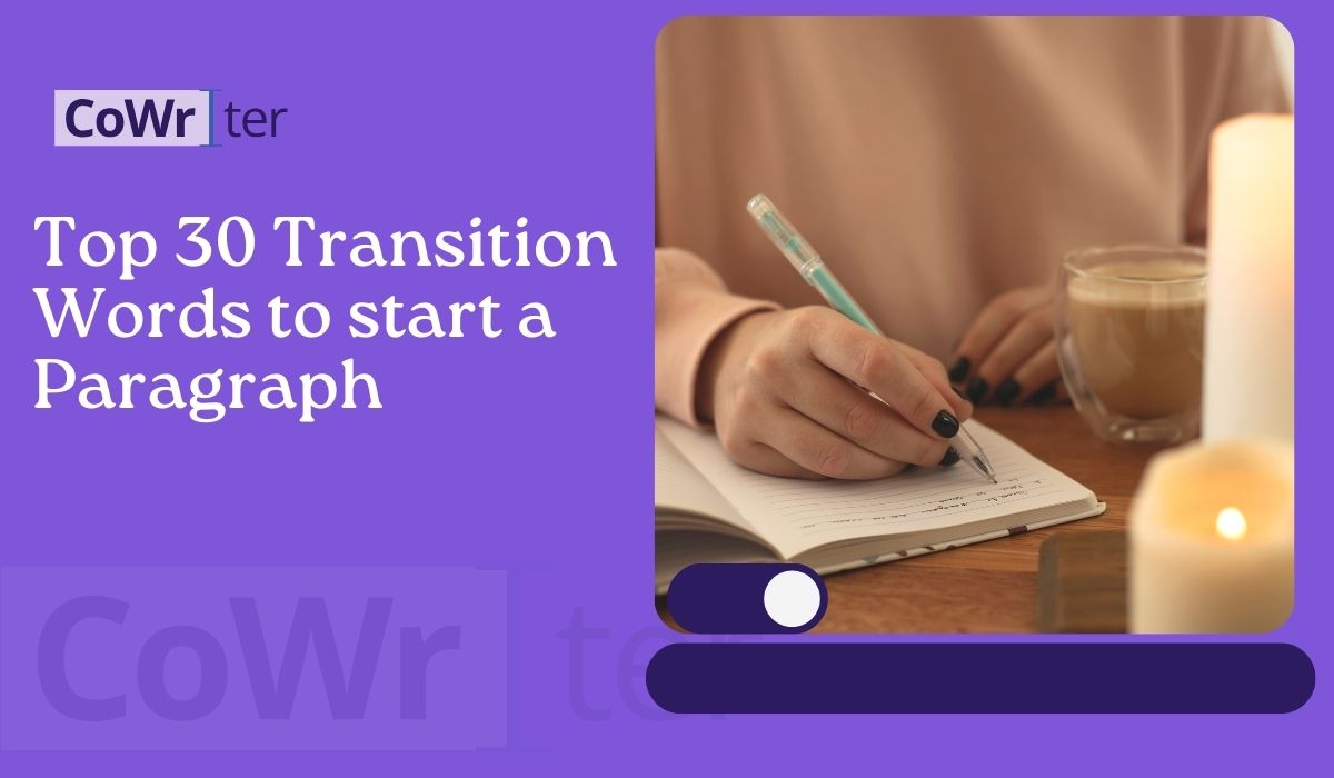 Top 30 Transition Words to Start a
