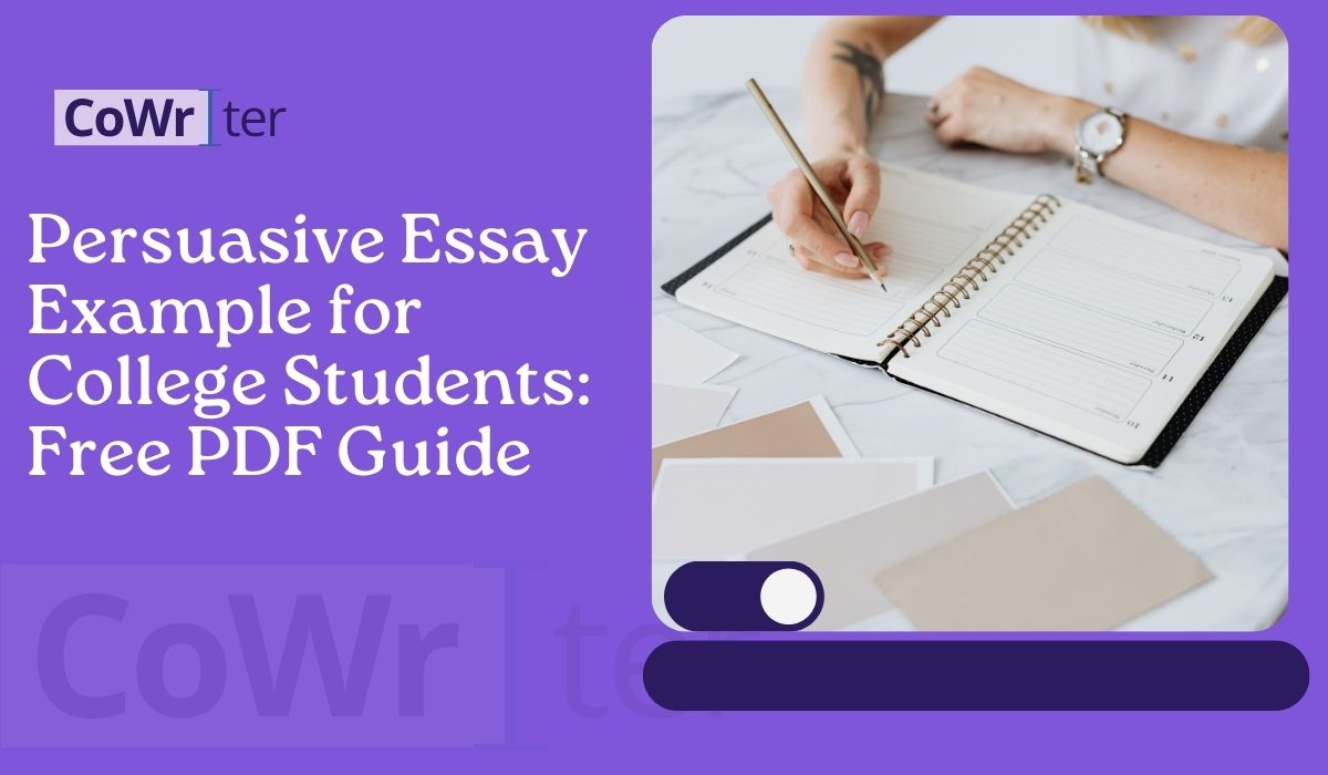Persuasive Essay Example for College Students: Free PDF Guide