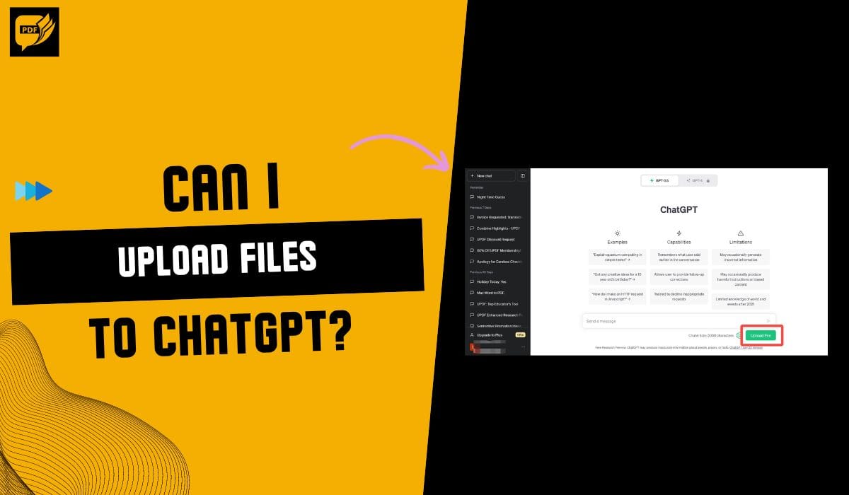Can I upload files to Chat GPT?