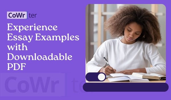 Experience Essay Examples with Downloadable PDF