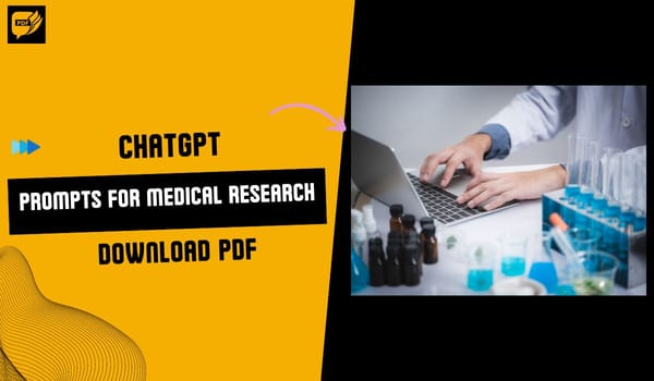 100 ChatGPT Prompts For Medical Researcher